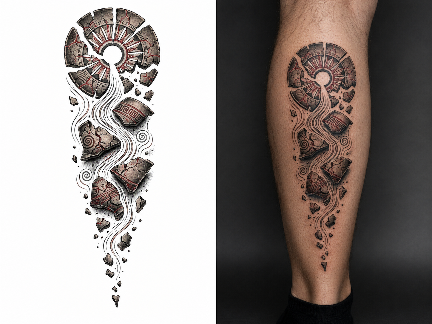 RIVER OF CLAY from the Cucuteni — EUR 15 tattoo collection